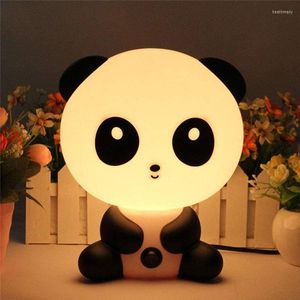 Ночные огни мультфильм светодиодные светильники Panda Bear Dog Stable Lamp Kid