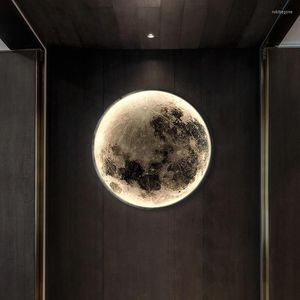 Lampada da parete Modern Moon Sconce LED Illuminazione per interni Camera da letto Soggiorno Sala da pranzo Decorazione da soffitto Apparecchio Lustri Luci