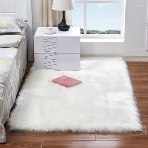 Tappeti Europa Solido Bianco Grigio Tappetino Più Spessa Peluche Tappeti In Pelliccia Sintetica Tappeto Decorativo Per La Casa Soggiorno Tapete Para Sala