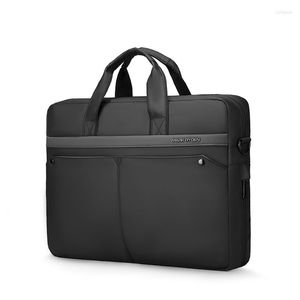 BROCKASER Mark Ryden Laptop Bag Portf￶lj Men Designer Handv￤ska Lyxig axel aff￤rsarbete Tote Office Storage Attache Case