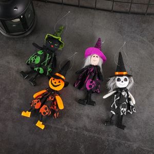 Inne świąteczne zapasy imprezy Halloween Dekoracja baru Dypkina Witch Black Cat Wiselant Scary Hanging Oranments Happy 220922