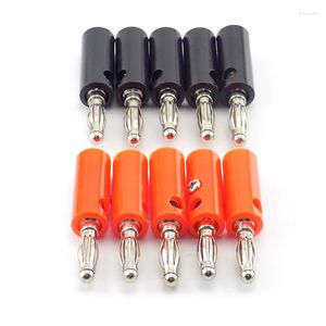 Lighting Accessories 10pcs Banana Plate Plugs Connectors 4mm Solderless For Audio Speaker Video Musical DIY Connector Red And Black