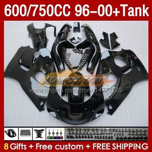 Fairings & Tank For SUZUKI SRAD GSXR 600 750 CC 600CC 750CC 96-00 Body 156No.10 black factory GSXR750 GSXR-600 GSXR600 96 97 98 99 00 GSX-R750 1996 1997 1998 1999 2000 Fairing