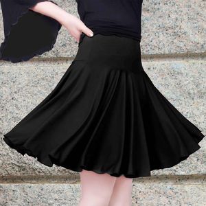 Stage Wear Latin Dance Skirt Woman Costumes Adult Square Dress Contains Lady Dancewear 3 Color