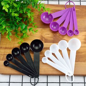 5 Pcs/set Measuring Tools Spoon Plastic Measuring Cups And Spoons For Baking Tea Coffee Kitchen Mini Tool Set Home Measurings wholesale 20220924 Q2