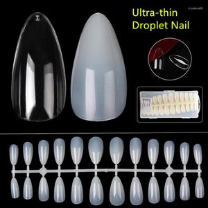 False Nails Professional st Natural Clear Acrylic Nail Tips Full Cover Droplet Ultra Thin Manicure Tool