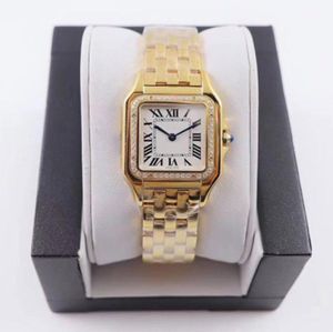 Orologi da donna 27 MMOR 22MM quadrante Orologio da donna al quarzo in acciaio inossidabile oro / argento con orologio da polso elegante con diamanti montre de luxe Santo