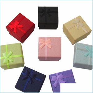 Jewelry Boxes 24Pcs Jewelry Gift Box For Ring Size 4Cm 1.6" X X3Cm 1.2" Mix Color 506 Q2 Drop Delivery 2021 Packaging Display Dhseller Dhzah