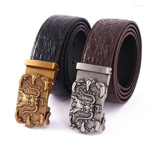 B lten Western Cowboy Faucet Belt Buckle Zinc Eloy Pu Leather Casual Personality Decoration Men and Women Accessories