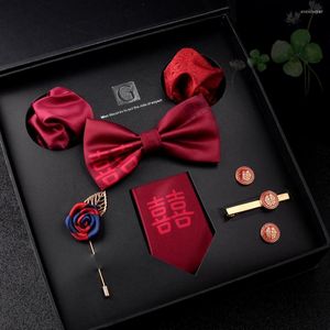 Bow Ties Wedding Bridegroom Men's Formal Dress Tie Gift Box Set To Send Friends Boyfriend Valentine's Day Gifts Celebrate