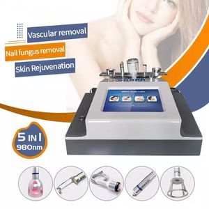 Multifunction 980nm RF Equipment Spider Vein Removal Nail Fungus Treat 5in1 Diode Laser Red Blood Removal