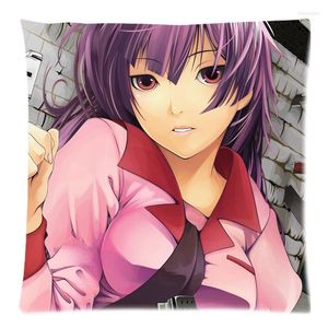 Pillow Soft Polyester Square Case Sofa Cover For Car Chair Senjougahara Hitagi 45x45cm Without Stuffing