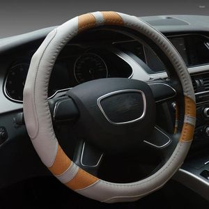 Coprivolante Copertura per auto con diametro esterno universale per auto SUV in pelle Dimensioni 36 cm