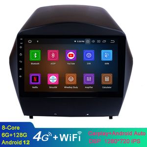 Bluetooth GPS navigasyon wifi ile 2010-2017 Hyundai ix35 için 9 inç araba video multimedya android usb dokunmatik ekran