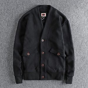 Jackets masculinos 2022 pelúcia espessada jaqueta de colarinho em V para casaco de moda de inverno masculino 1157