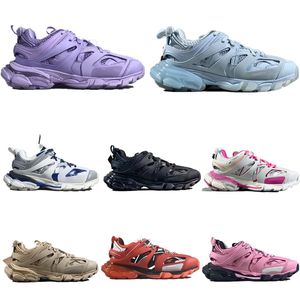 Sneakers casual skor löpare sko tränare plattform tränare sko designer män kvinnor trippel vit svart läder lyx varumärke nylon tryckt spår 3 3.0 tess.s. Gomma