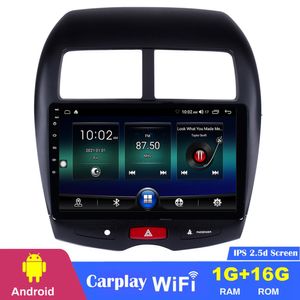 10,1-Zoll-Android-Auto-DVD-Radio-Player-Kopfeinheit für CITROEN C4 Mitsubishi ASX Peugeot 2010-2015 4008 mit AUX WIFI