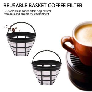 コーヒーメーカーのためのナイロンフィルター再利用可能な詰め替え可能なバスケットカップBarista Brewer Tool Handmade Liquid Strainer Coffee Accessories RRE14439