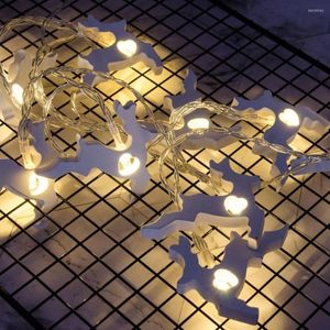 Sznurki LED ozdoby świąteczne łosie jeleń restauracyjna seria lampy lampy świąteczne sznur smyt santa przyjaciele dzieci