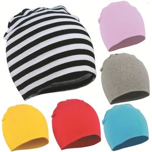 Acessórios para o cabelo 2022 Moda listrada Kids Hat de bebê Caps de manga de algodão para meninos meninas Cap -crianças Capacho Chapeau Clothing