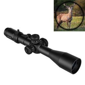 High Definition Scopes 4-16X44 FFP First Focal Plane Riflescope Red Green Illuminated Tactical Glass Etched Reticle Optics Compact Hunting Sight Wide Field Of View