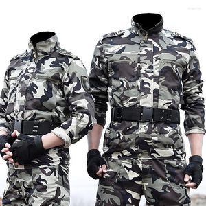 Men's Tracksuits Men's Overalls Spring And Summer Thin Wear-resistant Labor Insurance Training Outdoor Tooling Camouflage Clothing