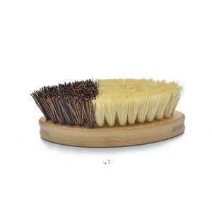 Natural Bamboo Sisal Fruits and Vegetable Brush Tools Scrubber Kitchen Potatoes Corn Carrots Cleaning Brushes JNB15710