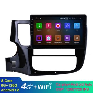 Android Araba Video Stereo GPS Navigasyonu 2014-2017 Mitsubishi Outlander Bluetooth USB WiFi Destek SWC 1080P