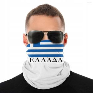 Scarves Flag Of Greece Half Face Mask Unisex Halloween Neck Gaiter Seamless Bandana Windproof Headband Outdoor Hiking