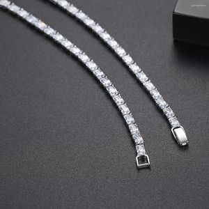 Подвесные ожерелья Funmode Классическое ожерелье простые корейские легкие роскошные женские банкетные банкет длинные кубические цирконии fn269