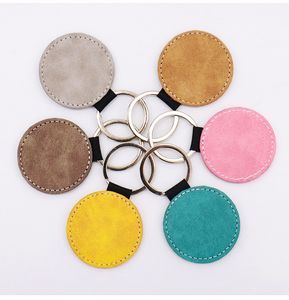 Blank Sublimation Double Sided Keychain Round multicolor keyring other printer supplies 1000 pieces