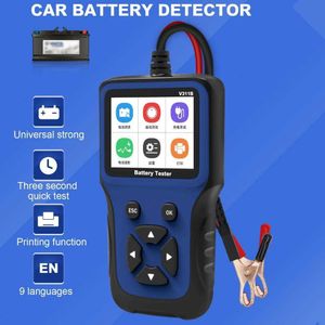 12V Car Battery Charger Tester Analyzer Tools Automotive V311B Car Charging Cricut Load Test Diagnostic Tool