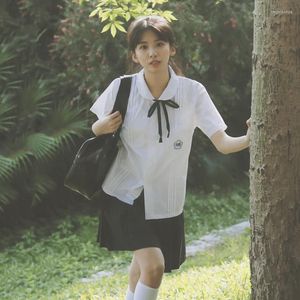 Abbigliamento set uniformi scolastiche cinesi un giorno o un giorno piccole amiche di stile fresco e innocente di classe PO