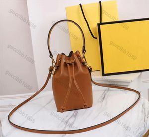 10A Top Tier Mini Tresor Bucket Bag Mirror Quality Womens Real Leather Calfskin Handbag Luxury Designers Black Print Letter Purse Drawstring Shoulder Strap Box Bag