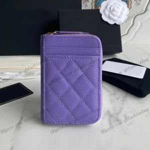 Borse a cortola per borse di monete francese da donna con portafoglio di cuoio da donna hardware classico trapuntato mini con carta zip Designer Designer Luxury Clutch Casht 7.5x2x11cm