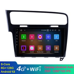 Wideo samochodowe stereo 10,1 cala Android GPS Nawigacja dla VW Volkswagen Golf 7 2013-2015 z lustrem z ekranem dotykowym