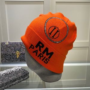 Designer unisex stickad skalle hatt bokstäver män boll cap kvinnor beanie vinter ull kashmhere mode hattar