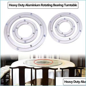 Mats Pads Heavy Duty Aluminium Alloy Rotating Bearing Plate Turntable Round Dining Table For Home Testing Tools Drop Delivery 2021 G Dhyr9