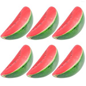 Party Decoration Watermelon Fruit Artificial Fake Slicessimulation Realistic Food Pretendlifelike Play Decor Fruits Model