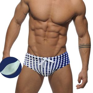 Men's Swimwear Men Sexy Low Caist New Summing Swimming Beach surfando shorts secos rápidos gays mais vendidos com push pads j220913