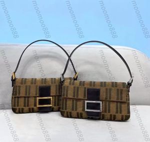 10A Top Tier Mirror Quality Baguette Hobo Bags 27cm Luxury Designers Womens Canvas Vintage Handbag Black Letter Gold Hardware Small Purse Shoulder Strap Box Bag