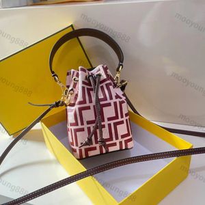 12a atualização espelho qualidade mini tresor balde saco mulheres couro genuíno bezerro bolsas de luxo designer preto carta bolsa crossbody alça de ombro sacos