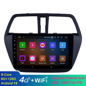 Android 9 polegadas HD Craque de vídeo Touchscreen Multimedia Player para 2013-2016 Suzuki SX4 S-CROSS Suporte traseiro Câmera de vista Aux DVR