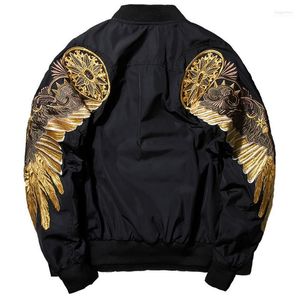 Men's Jackets Men's 2022 Spring Autumn Men Black Army Green Embroidery Bomber Jacket Streetwear Brand-clothing Flight Jacket1