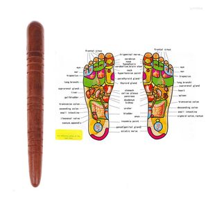 Massage Tools Wood Foot Spa fysioterapi Reflexologi thailändskt hälsoplå