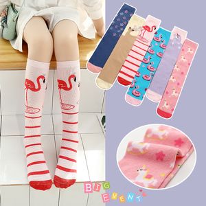 Girls Socks Cotton Baby Girl Long Cartoon Lovely Cat Knee High Sock Toddlers Kids Dancing Socks Leg Warmer For 3-12 Years 20220924 E3