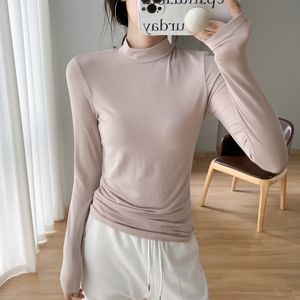 Womens T-Shirt Lady Tee Shirt Girl Long Sleeve Autumn Tops Accept Mix Color