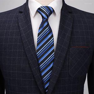 Bow Ties Q 6Pcs Luxury Classic Gift Men Business Formal Wedding Tie Clip Shirt Dress Accessories Silk Handkerchief Jacquard Neckties
