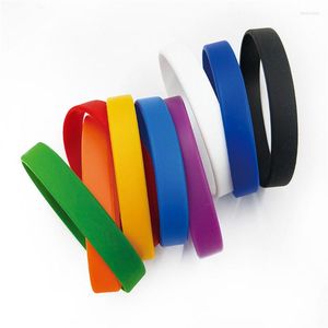 Pulseiras de charme 1 peça silicone personalizada 10 cores pulseiras de borracha de 20 cm de pulseira de 20cm bileklik pulseira