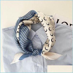 Headbands Beautif Print Luxury Bag Strap Headbands Women Silk Fashion Head Scarf Headwear Square Scarves Accessories 64 Dhseller2010 Dh4J5